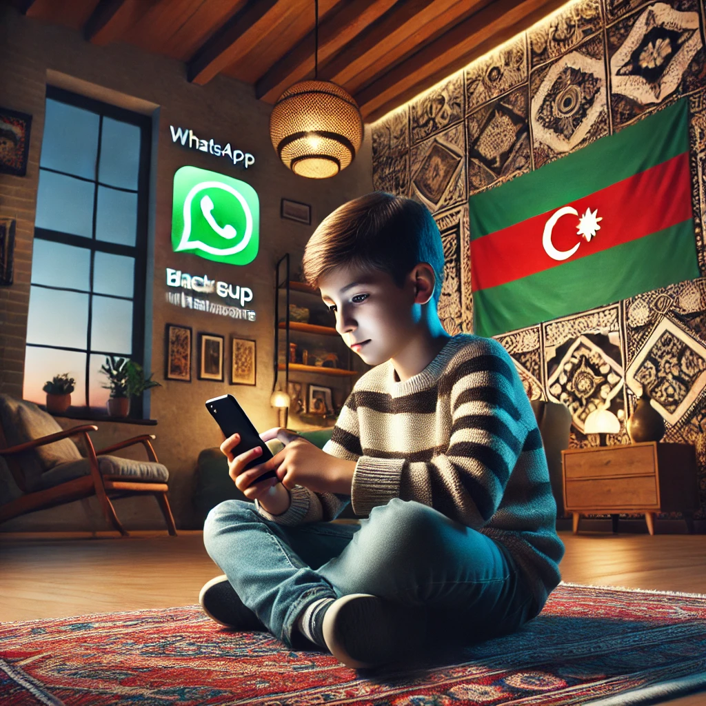 Söhbətlərini Yedəkləmək və Bərpa edən oğlan